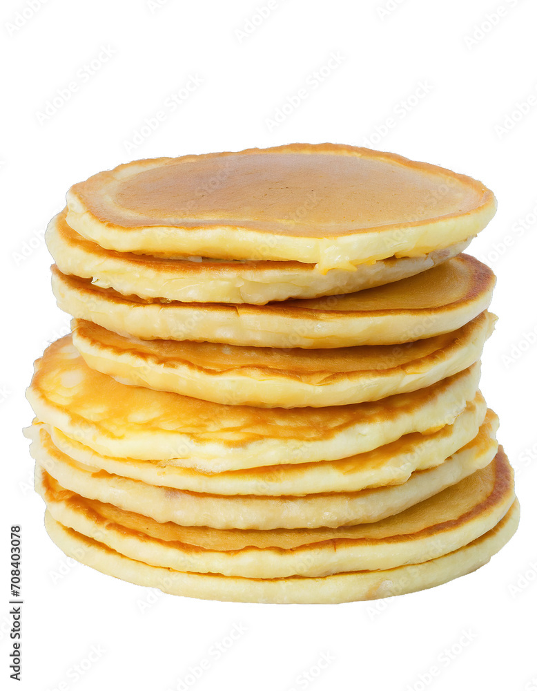 Stacks of pancakes - isolated on transparent background Stacks of pancakes - isolated on transparent background