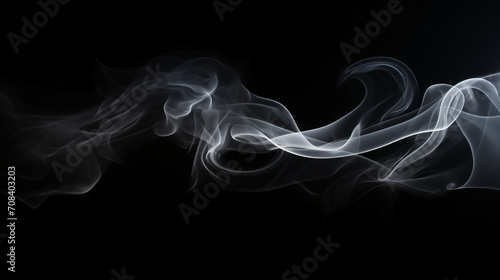 Smoke on black Background
