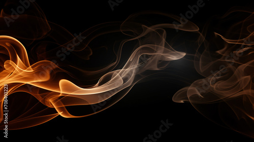 Smoke on black Background