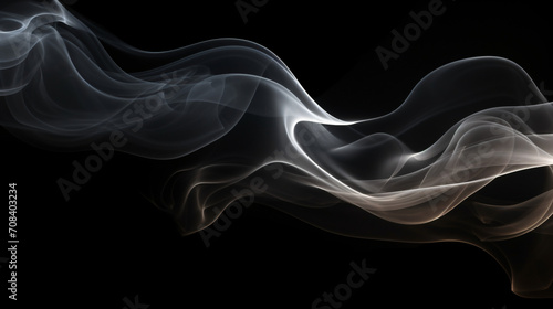 Smoke on black Background
