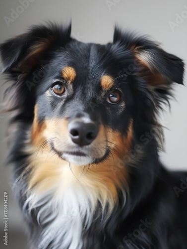 A close-up image of an Australian shepard dog. © Rando