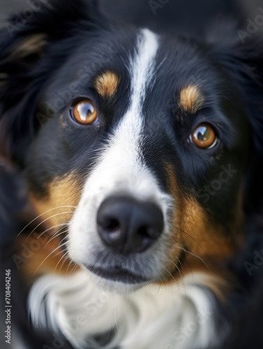 Australian Shepard dog, close up.