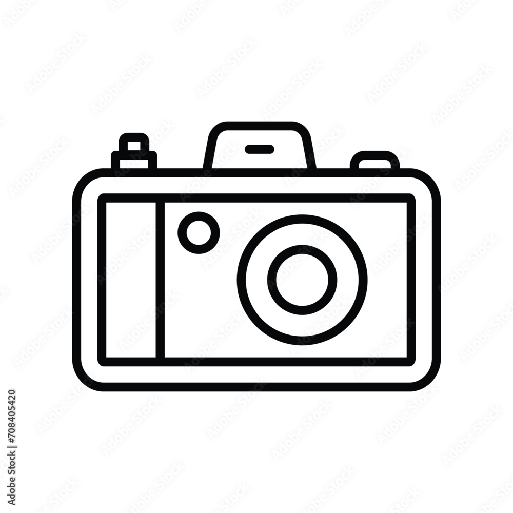 camera icon with white background vector stock illustration camera icon with white background vector stock illustration