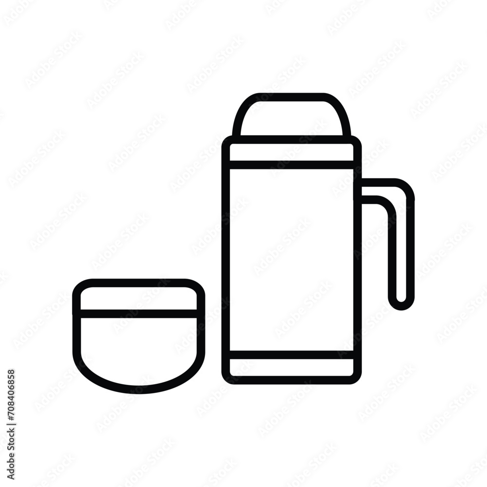 thermos icon with white background vector stock illustration thermos icon with white background vector stock illustration
