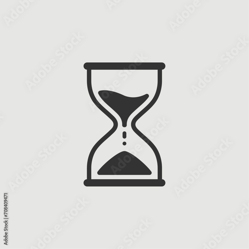 Vector Simple Isolated Hourglass Icon