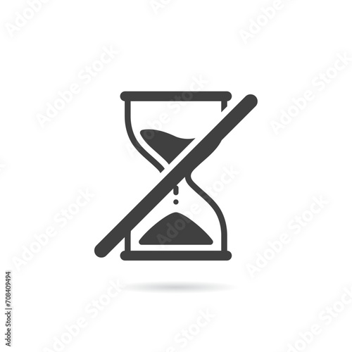 Vector Isolated No Hourglass Icon