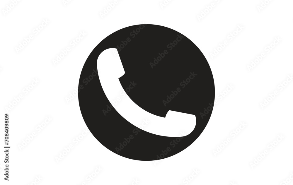 Phone icon in trendy flat style isolated on white background. Telephone symbol. Vector illustration Phone icon in trendy flat style isolated on white background. Telephone symbol. Vector illustration