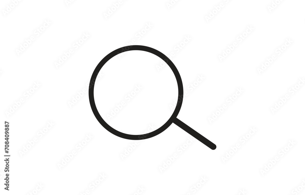 Search icon. Magnifier glass pictogram. Search icon. Magnifier glass pictogram.
