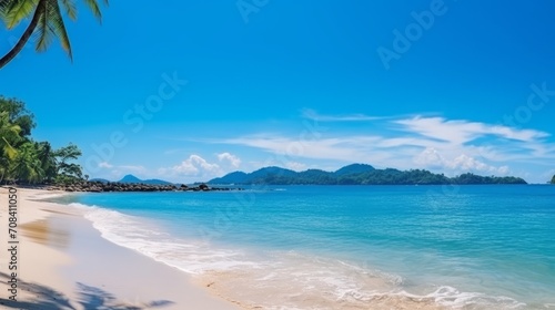 Serene Tropical Beach with Crystal Blue Waters © Pure Imagination