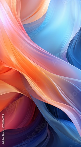 A vibrant swirl of colorful waves on a blue background, representing the energy and excitement of life.