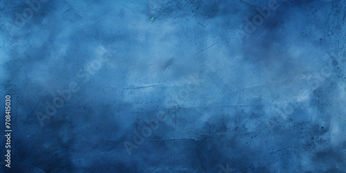 Abstract watercolor paint background with dark blue. blue cement wall background with scratched, dark color, grunge background © Johnm