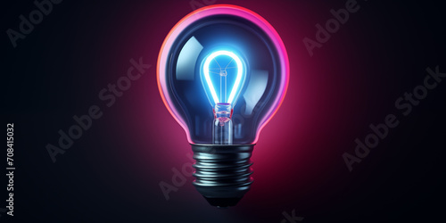 abstract illustration electric light bulb