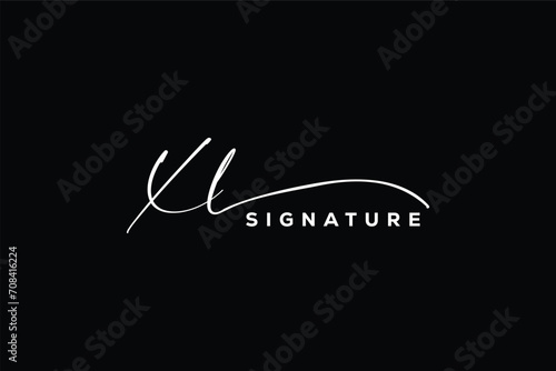 XL initials Handwriting signature logo. X L Hand drawn Calligraphy lettering Vector. XL letter real estate, beauty, photography letter logo design.