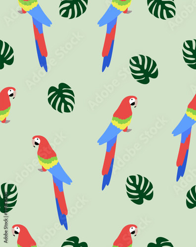 pattern with parrot