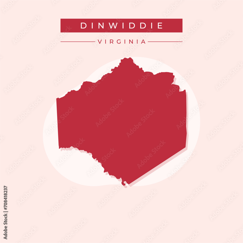 Vector illustration vector of Dinwiddie map Virginia Vector illustration vector of Dinwiddie map Virginia