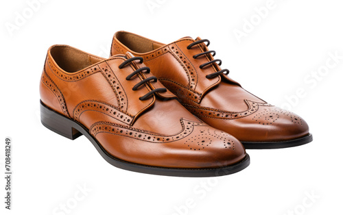 Brogues Unveiled A Stylish Fusion of Tradition and Trend Isolated on Transparent Background PNG.