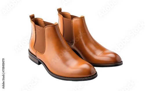 Chelsea Boots A Contemporary Twist on Classic Fashion Isolated on Transparent Background PNG.