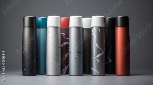 Colorful Modern Reusable Water Bottles Collection Display