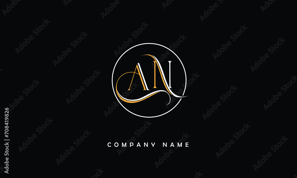 AN, NA, A, N Abstract Letters Logo Monogram AN, NA, A, N Abstract Letters Logo Monogram