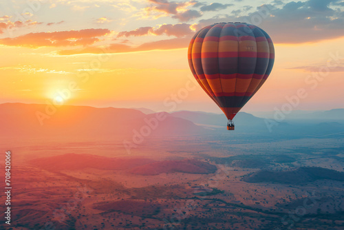 Travel by hot air balloon to the beautiful land of inspiration © UC