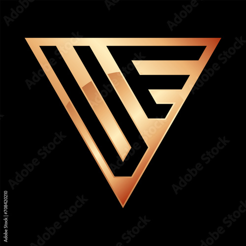 monogram ve logo, triangle shape design photo