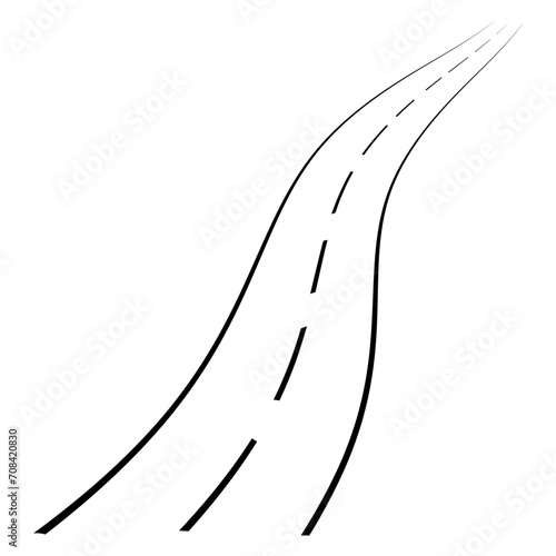 Winding road ahead with per...