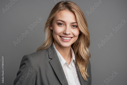 portrait of a blond businesswoman, business