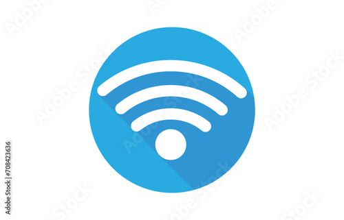 Wifi icon vector Flat network sign symbol. For mobile user interface