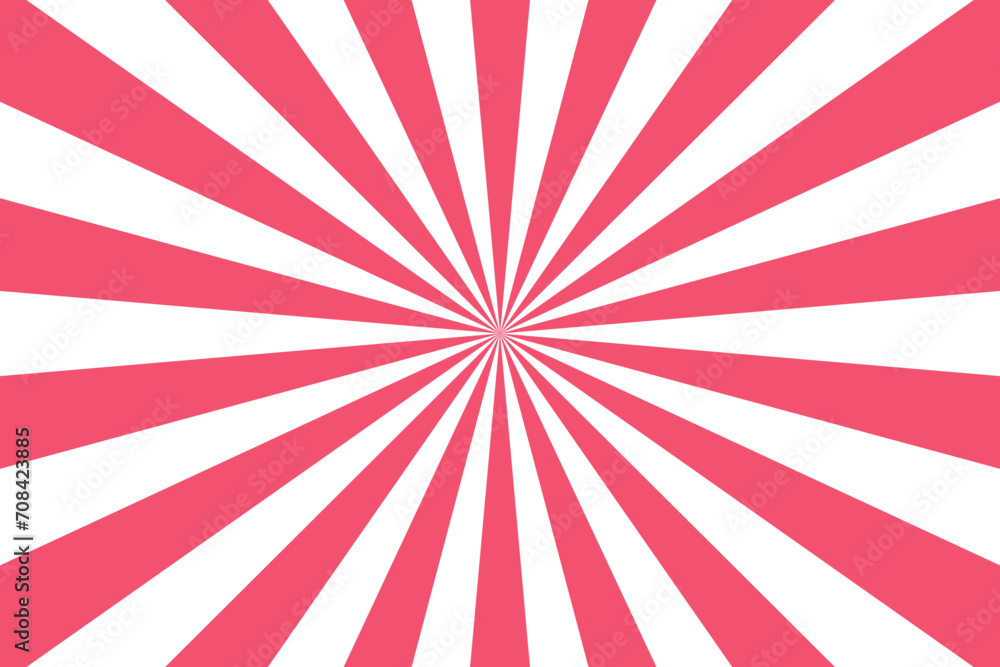 Fototapeta premium Retro background with rays or stripes in the center. Sunburst or solar burst retro background. Starburst abstract background. Vector illustration