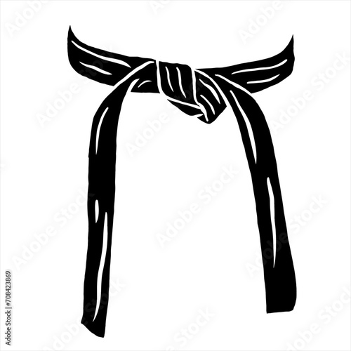 black belt logo vector karate taekwondo jiujitsu judo	