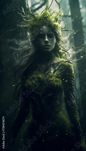 girl goddess of the forest