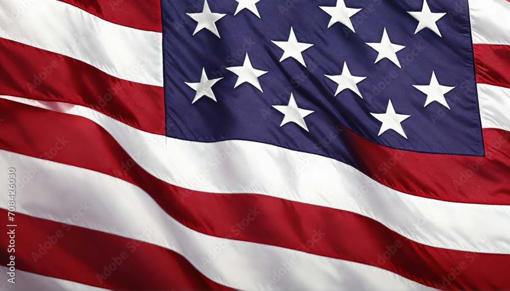 Fototapeta premium Illustration of the USA national flag