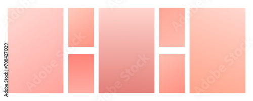 Peach fuzz soft gradient. Simple gradient background set
