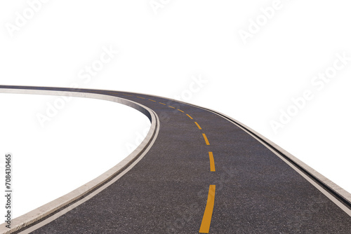 winding road on a white background png