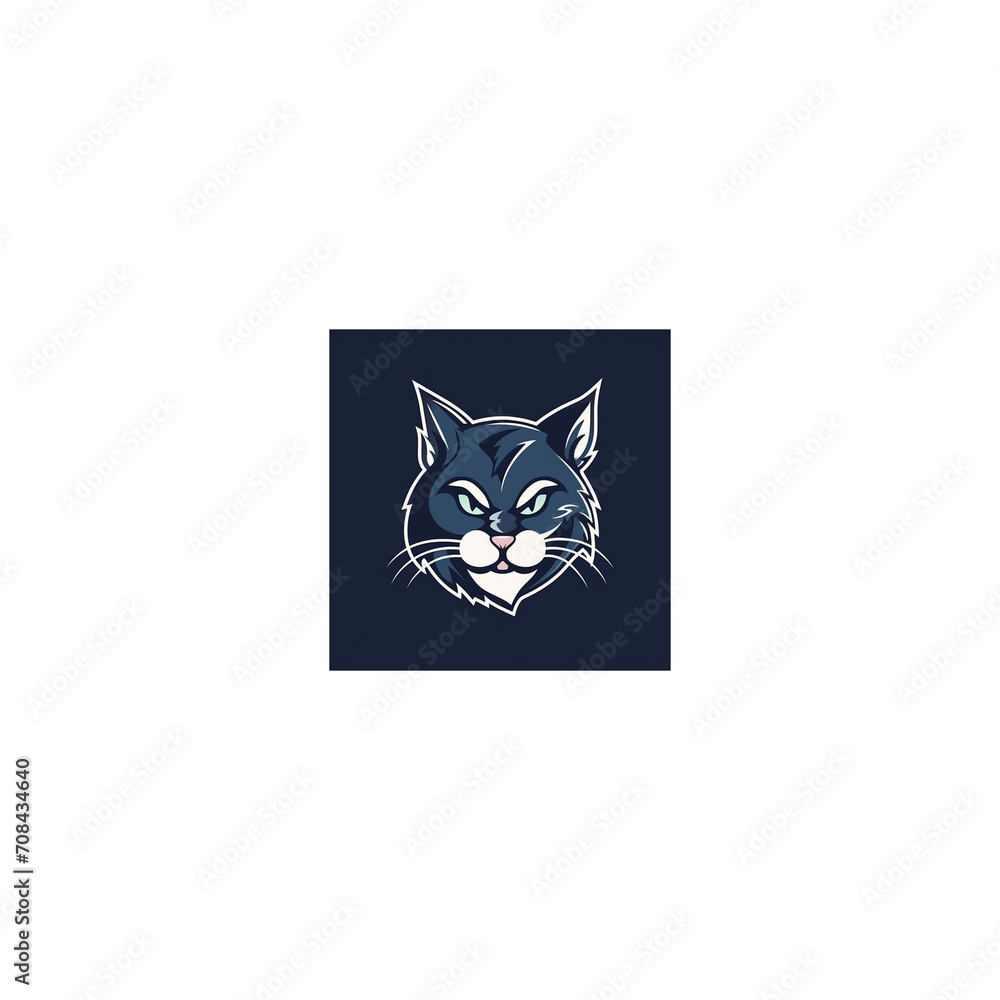 Fototapeta premium cat mascot logo icon