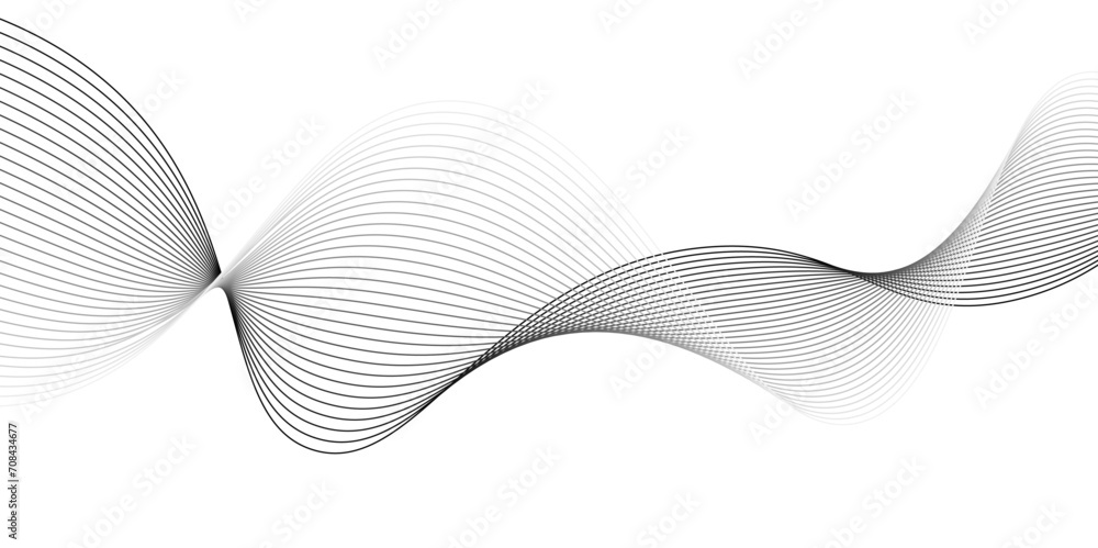 Abstract wave element for design. Digital frequency track equalizer.modern stream curve and technology lines on transparent background.Wave with lines created using blend tool. Curved wavy line, smoot Abstract wave element for design. Digital frequency track equalizer.modern stream curve and technology lines on transparent background.Wave with lines created using blend tool. Curved wavy line, smoot