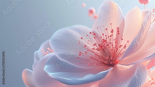 3d render beautiful flower background wallpaper banner ai generated © stocker