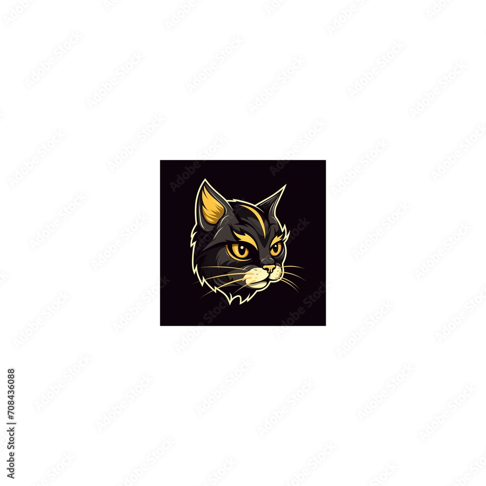 Fototapeta premium cat mascot logo icon
