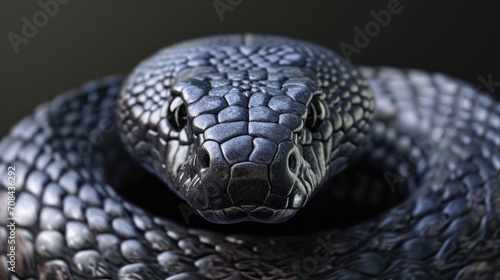 Snake closeup animal photography ai generated exotic
