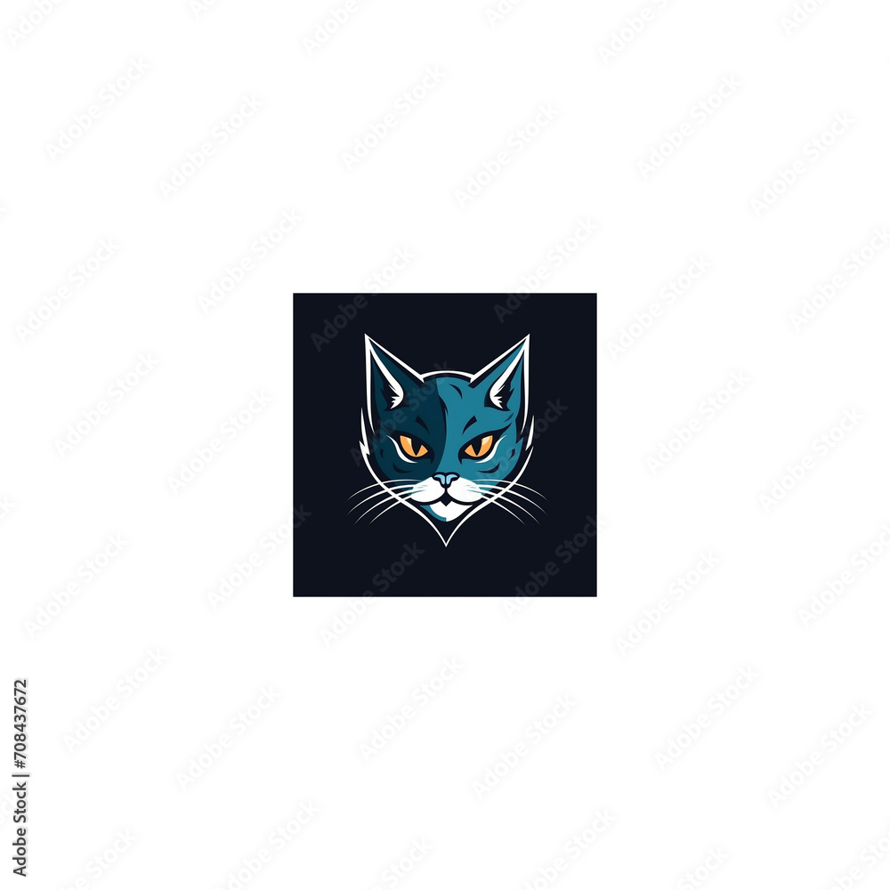 cat mascot logo icon cat mascot logo icon