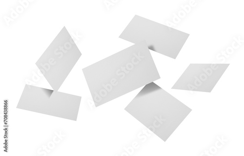 Group of minimal business card mockup