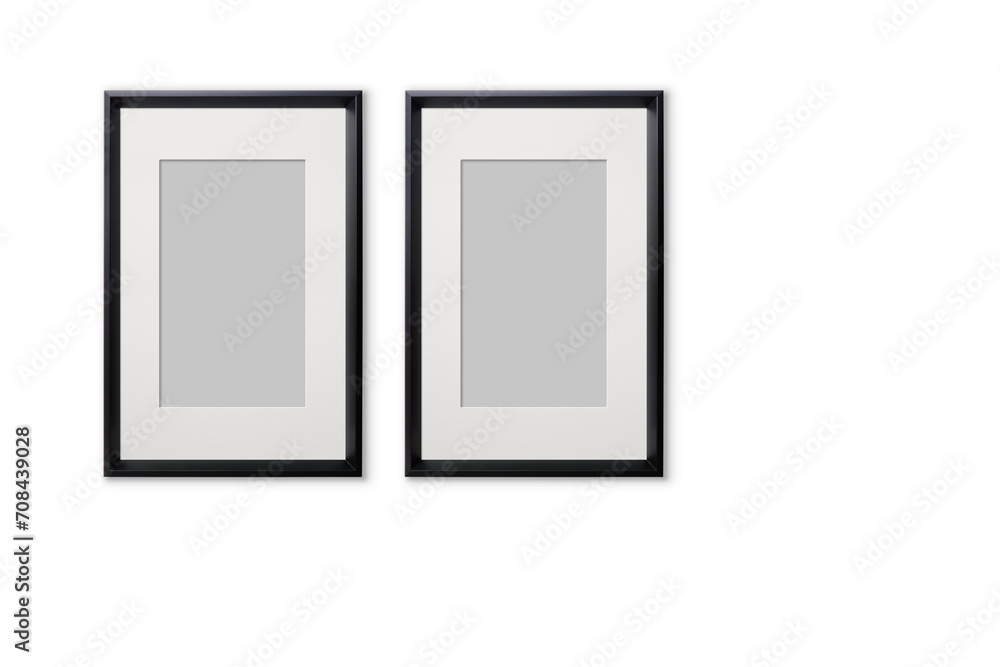 Photo frames mockup with shadow Photo frames mockup with shadow