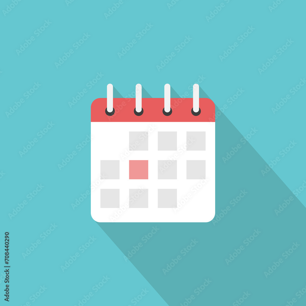 Date in calendar. Holiday, appointment, meeting, schedule, plan, time management, organization and today concept. Flat design. EPS 8 vector illustration, no transparency, no gradients Date in calendar. Holiday, appointment, meeting, schedule, plan, time management, organization and today concept. Flat design. EPS 8 vector illustration, no transparency, no gradients