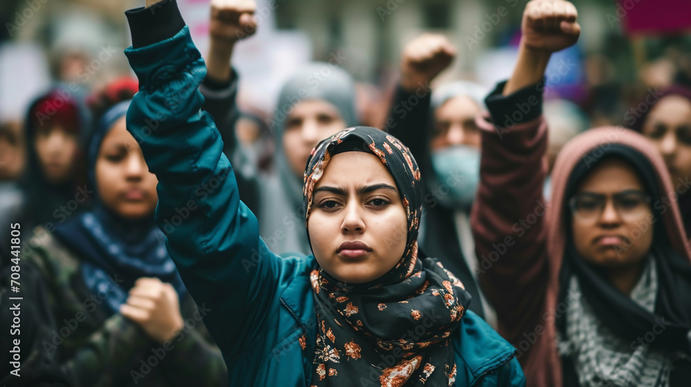 Obraz premium Protest in the street.