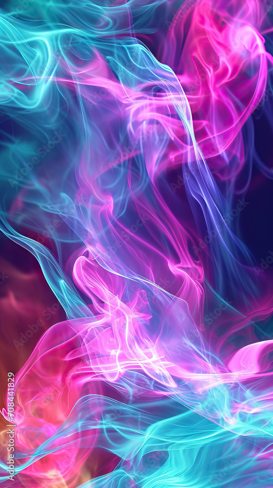 Electric Neon Flux: A Dynamic Fusion of Fuchsia, Lime, and Cyan Electric Neon Flux: A Dynamic Fusion of Fuchsia, Lime, and Cyan