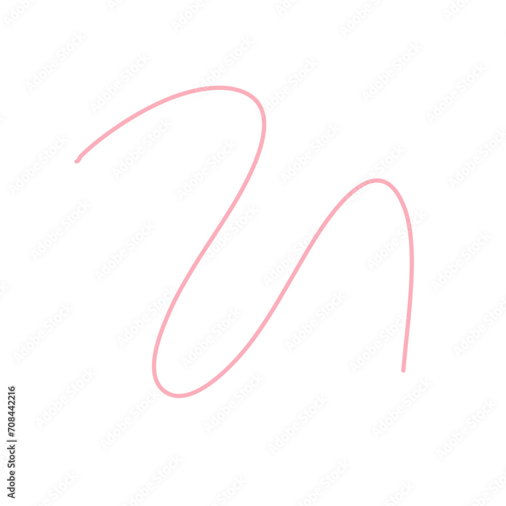 Illustration of Pink thread Illustration of Pink thread