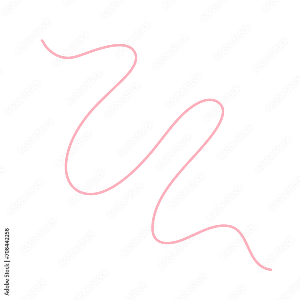 Illustration of Pink thread Illustration of Pink thread