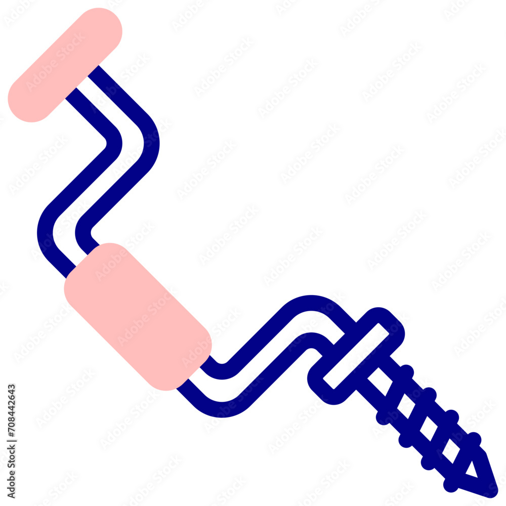hand drill mixed outline vector icon hand drill mixed outline vector icon