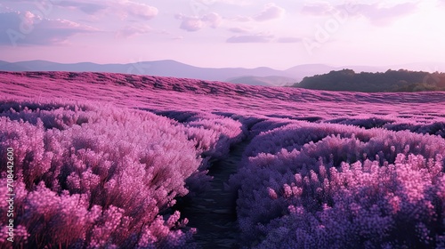 Lilac fields Real Beautiful © paisorn