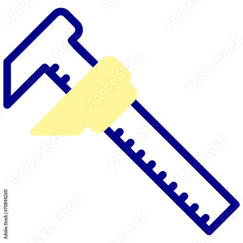 micrometer mixed outline vector icon